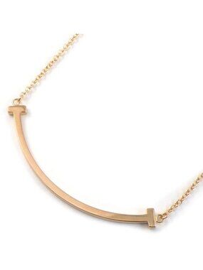 Tiffany & Co Necklace T Smile Small 18k Pink Gold